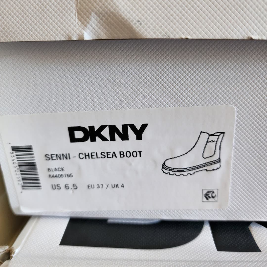 NEW - DKNY Women's Senni Chelsea Lug Boots - Size 6.5 - Black - Thumbnail 11