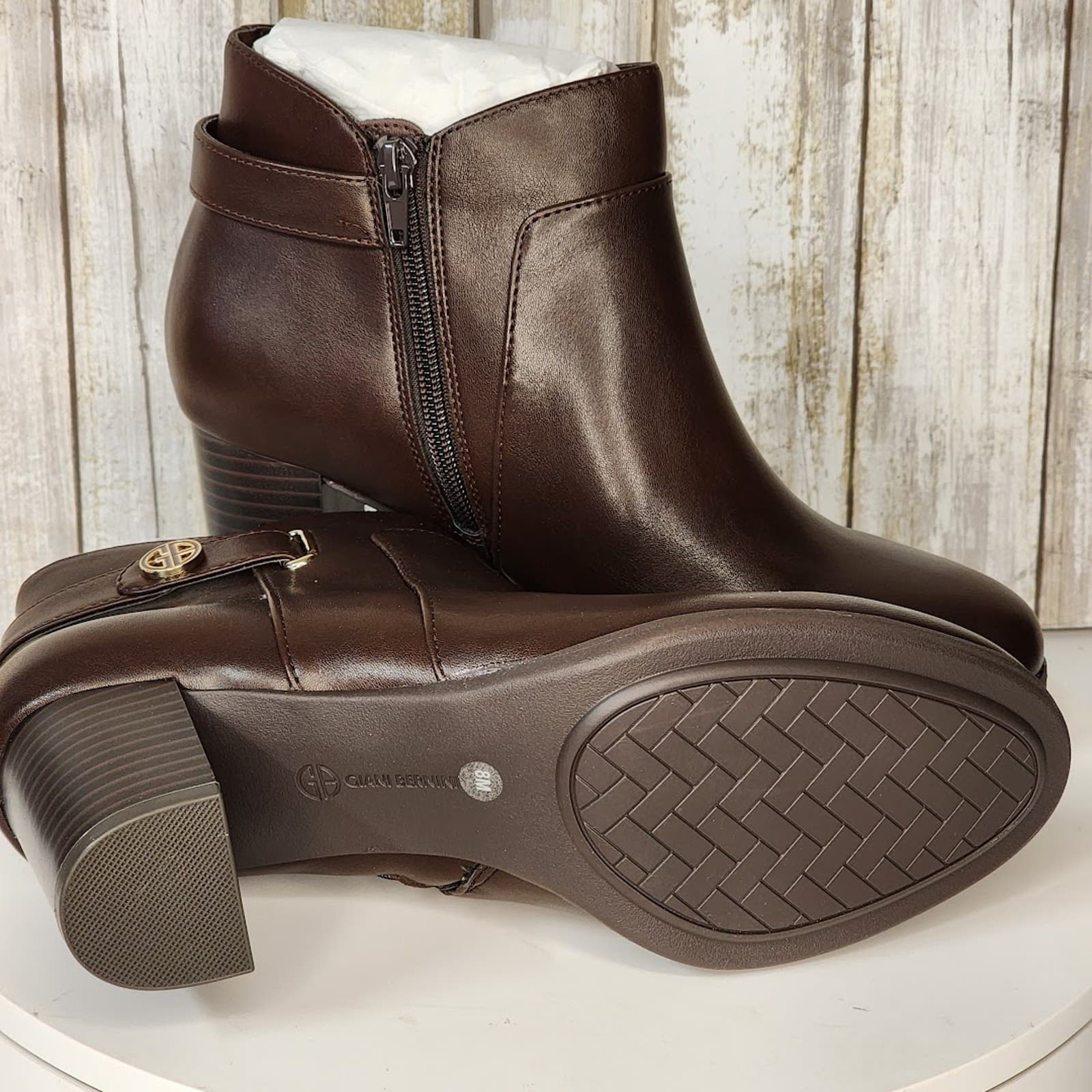 NEW - Giani Bernini Women's Artemyss Block Heel Dress Booties - Size 8 M - Thumbnail 10
