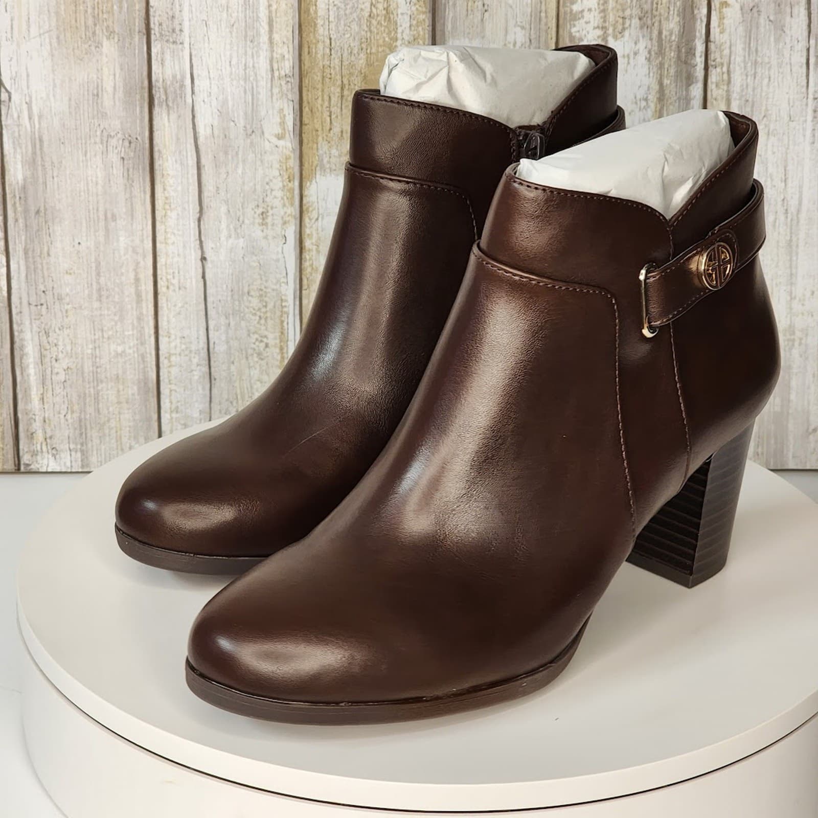 NEW - Giani Bernini Women's Artemyss Block Heel Dress Booties - Size 8 M - Thumbnail 7