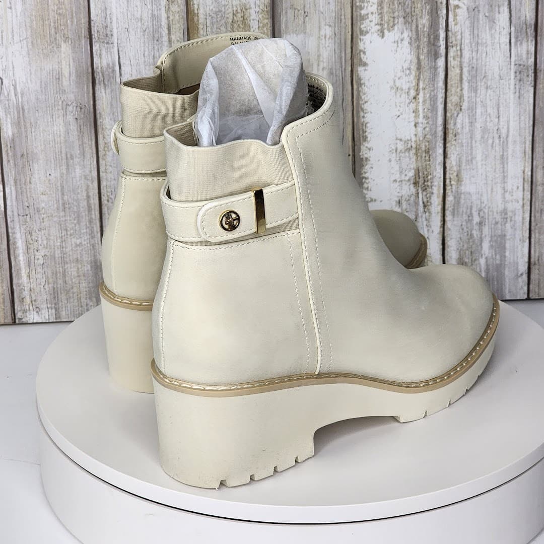 NEW - Giani Bernini Women's Vedaa Memory Foam Wedge Booties - Size 7.5 - Thumbnail 3