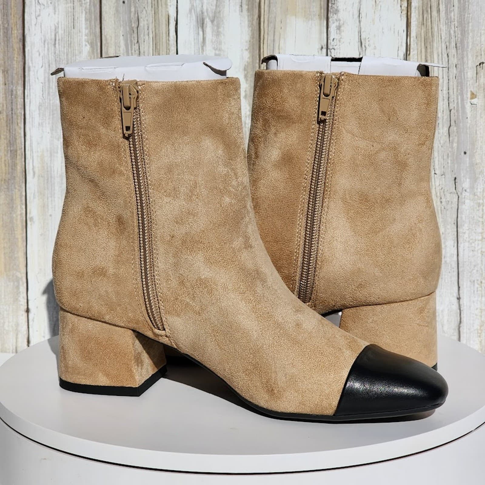 NEW - On 34th Janette Cap-Toe Booties - Size 8.5 M - Thumbnail 7