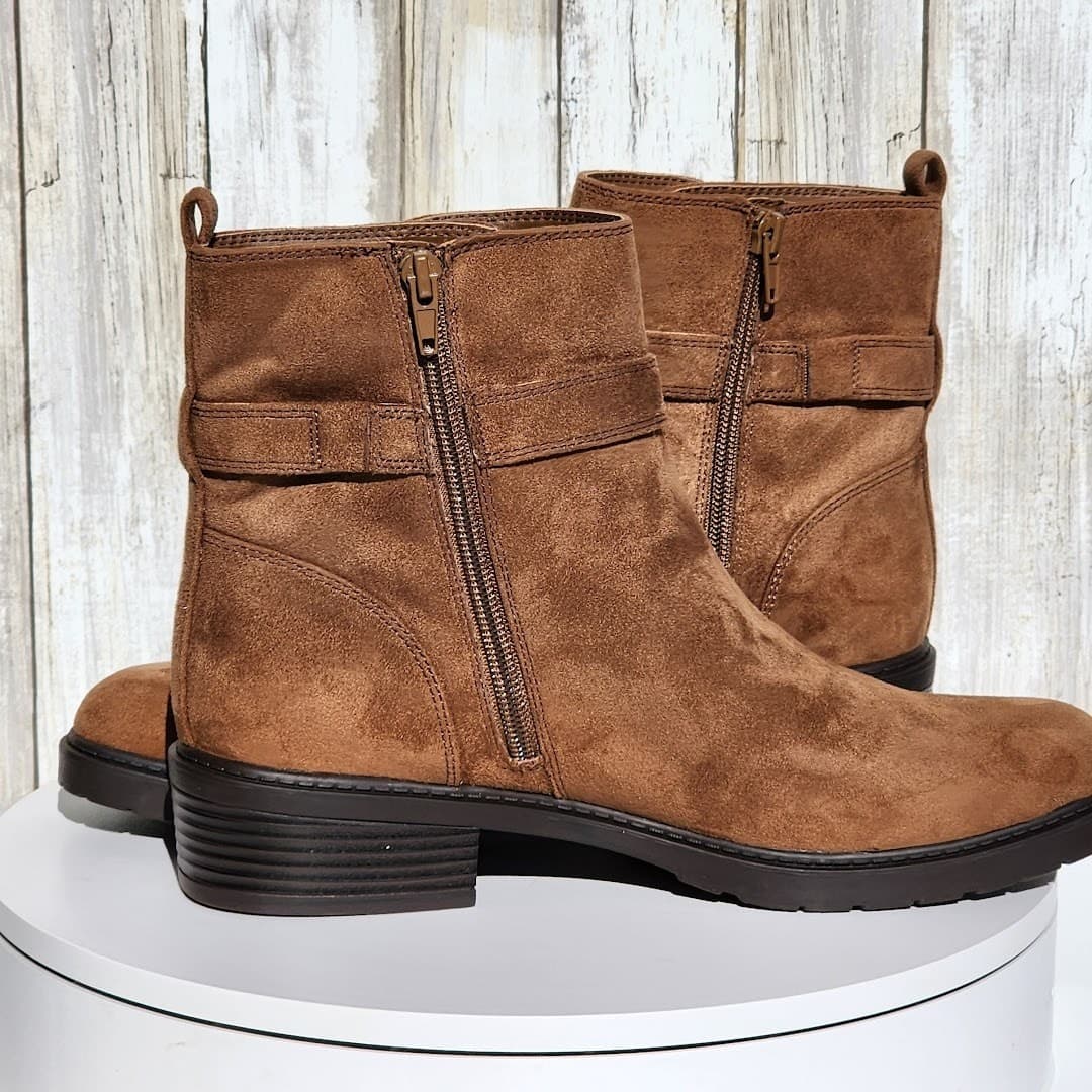NEW - Giani Bernini Women's Becca Memory Foam Buckled Booties - Size 9.5 M - Thumbnail 6