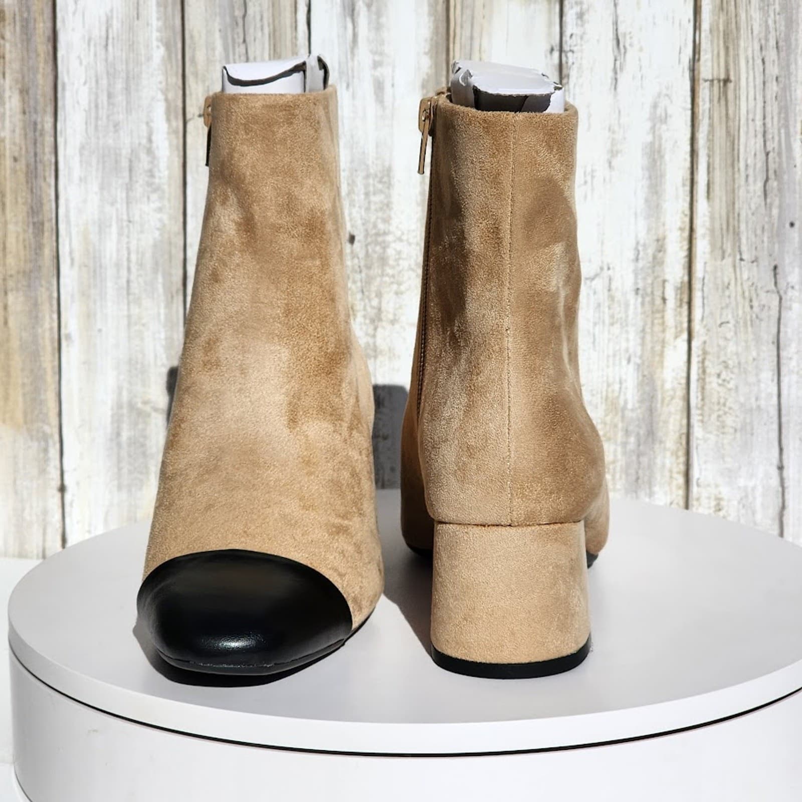 NEW - On 34th Janette Cap-Toe Booties - Size 8.5 M - Thumbnail 5