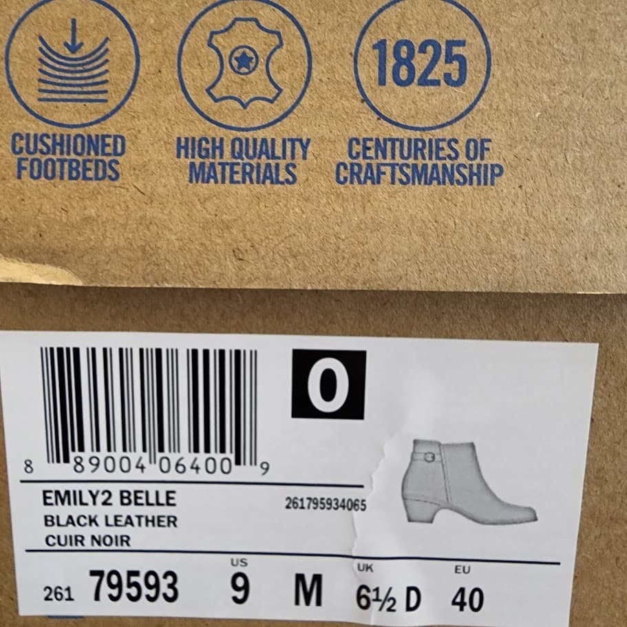 Clarks Women’s Emily 2 Belle Leather Ankle Boots - Size 9 M - Thumbnail 9