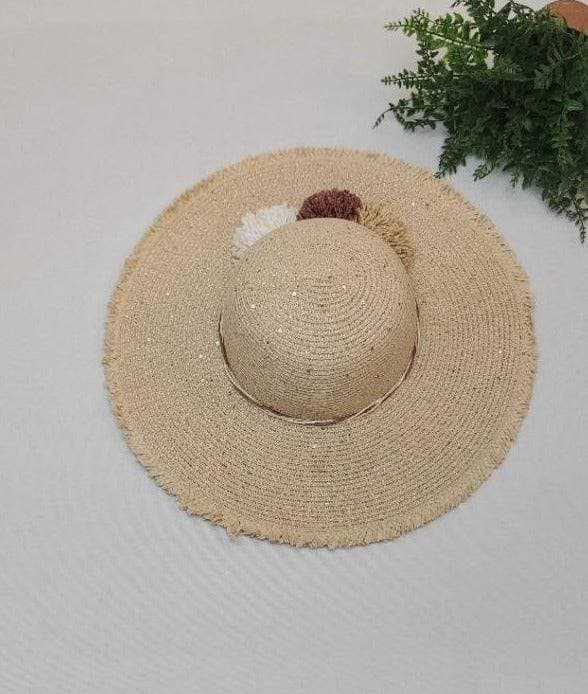 INC International Concepts Pom-Pom Floppy Hat - Thumbnail 4