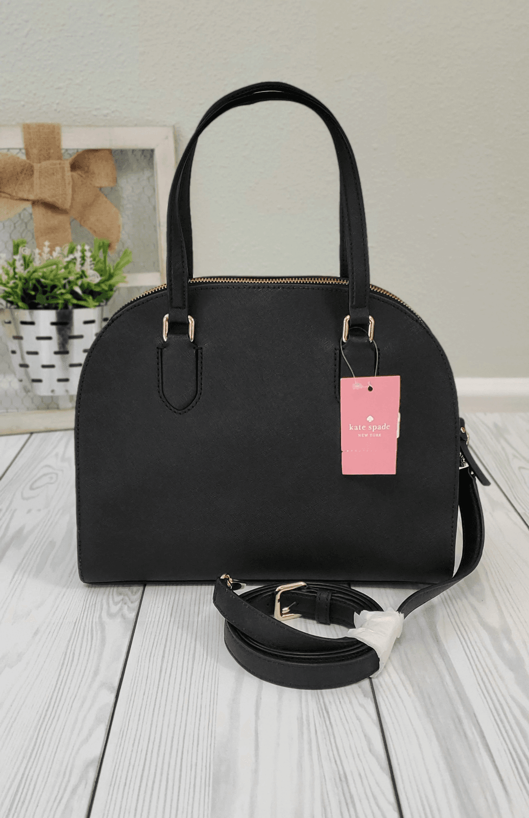 kate spade new york Laurel Way Leather Reiley Satchel - Thumbnail 3