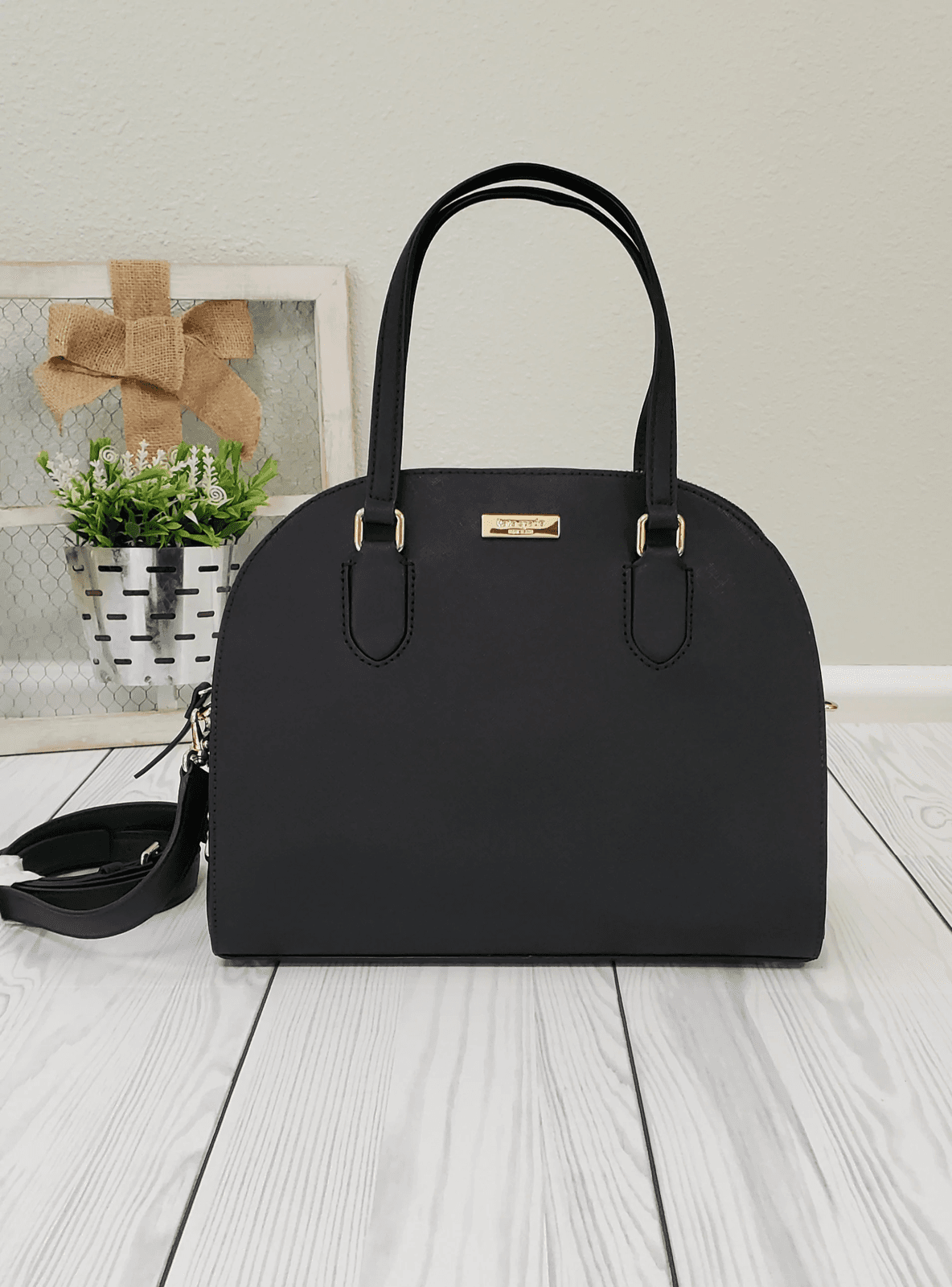 kate spade new york Laurel Way Leather Reiley Satchel - Thumbnail 4