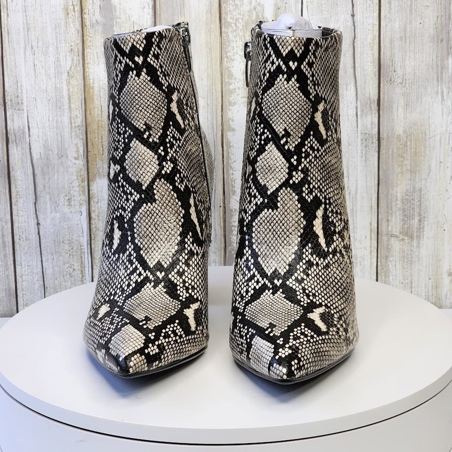 NEW - Marc Fisher Women's Greneda Snake Block Heel Ankle Booties - Size 7 M - Thumbnail 8