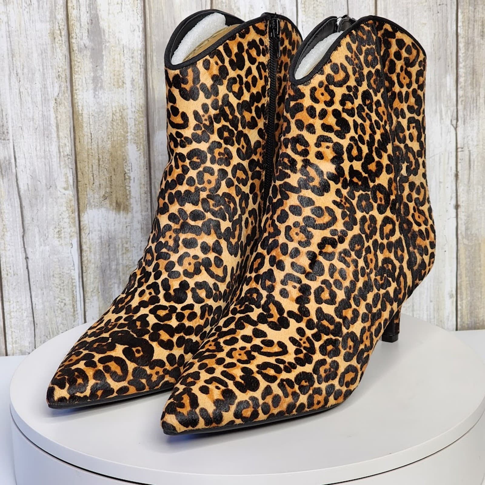 NEW - On 34th Aatira Leopard Tulip Booties - Size 8.5 M - Thumbnail 8