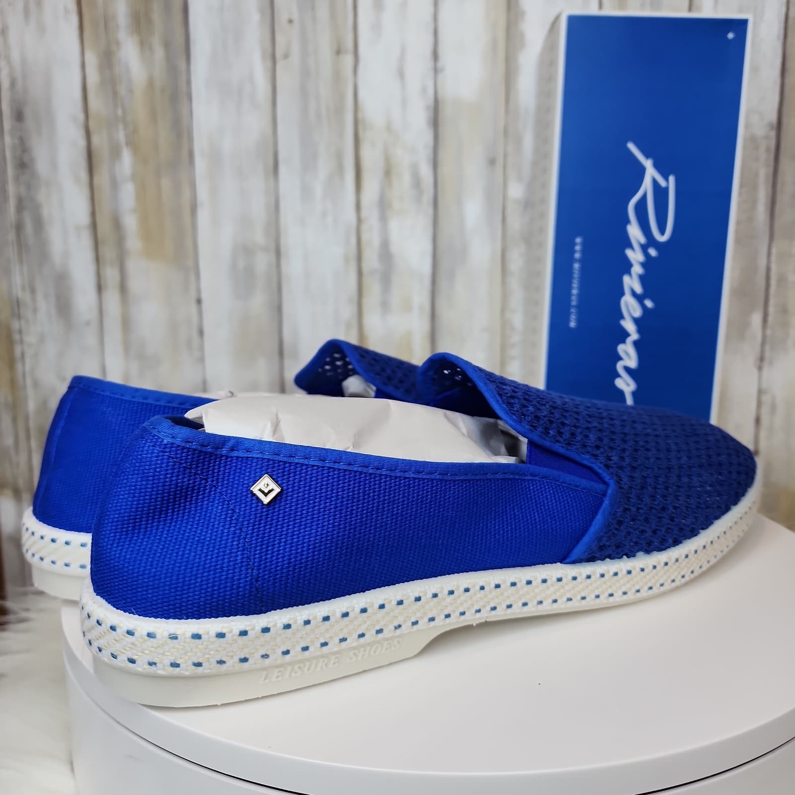 Rivieras Men's CLASSIC Slip-On Blue - Size 7.5 - 40 - Thumbnail 6