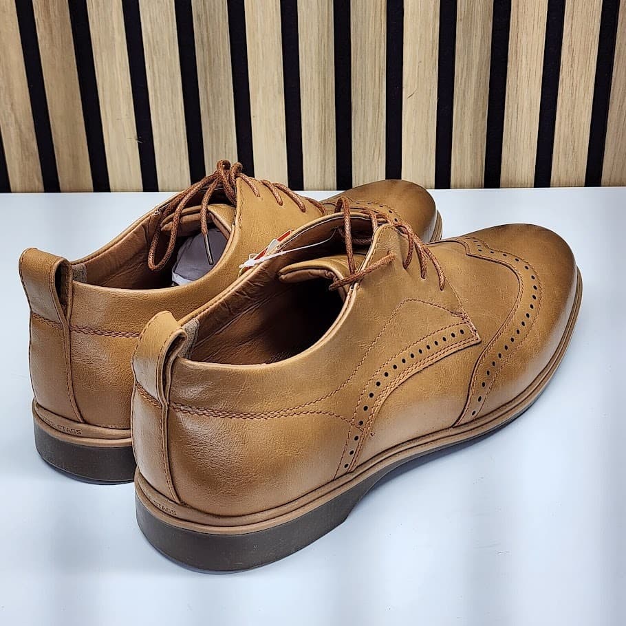 NEW - Deer Stags Delgado Wingtip Oxford Men’s Brown Dress Shoe - Size 13 W - Thumbnail 2