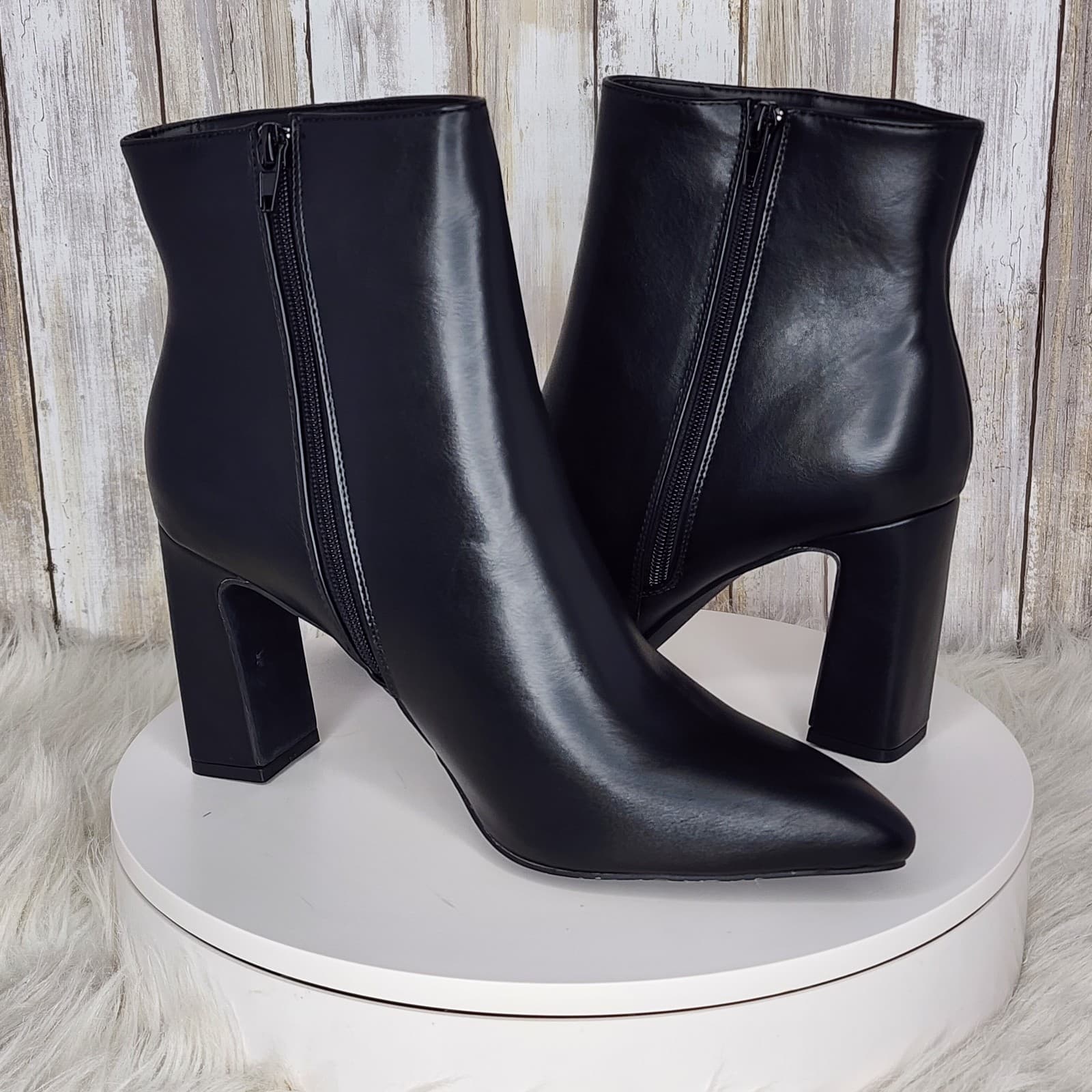 Madden Girl Bonnie Pointed-Toe Block-Heel Dress Booties - Size 11 - Thumbnail 7