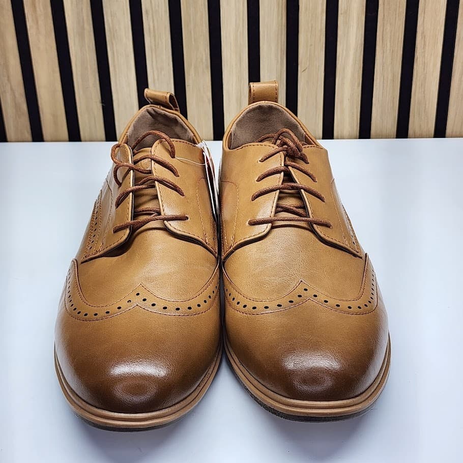 NEW - Deer Stags Delgado Wingtip Oxford Men’s Brown Dress Shoe - Size 13 W - Thumbnail 4