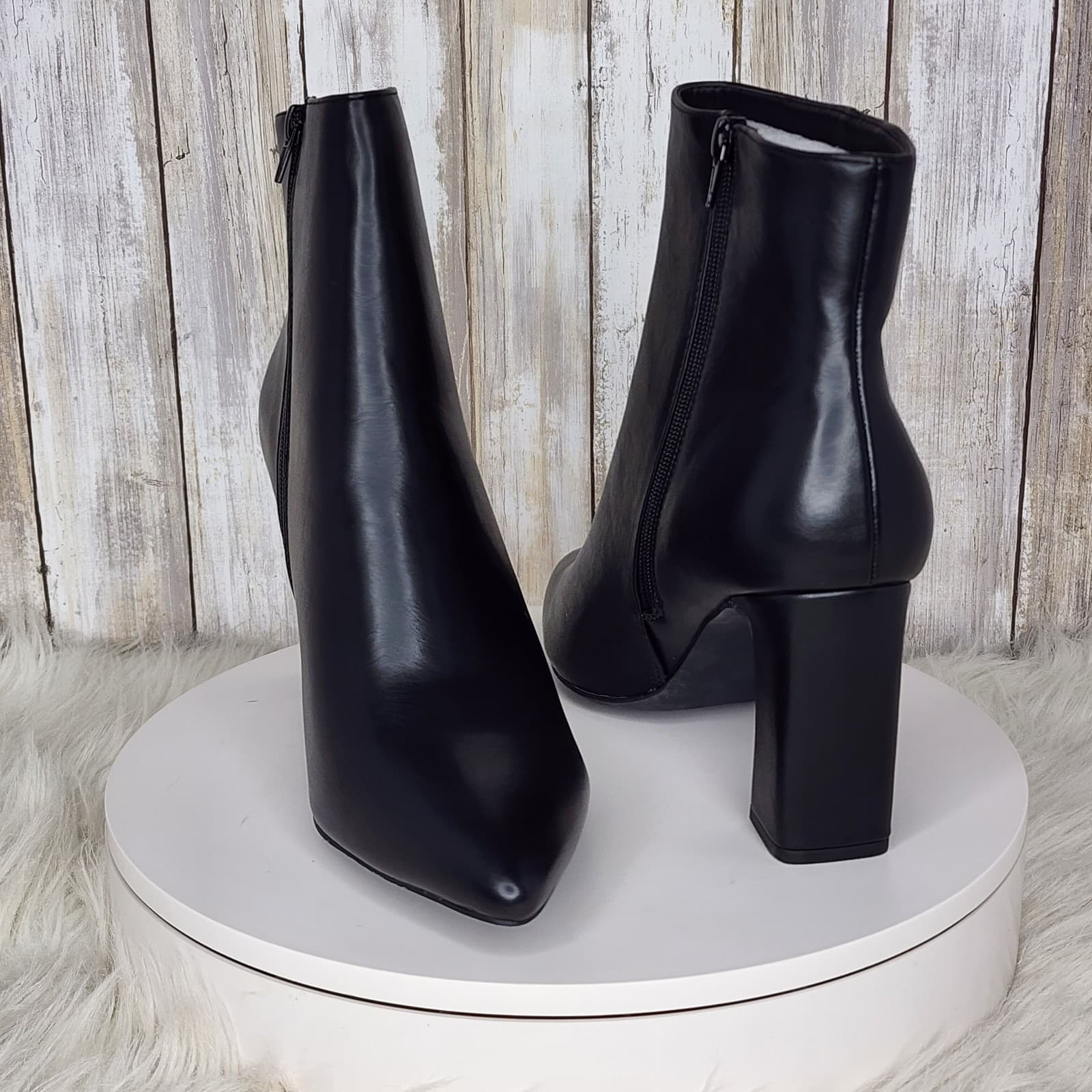 Madden Girl Bonnie Pointed-Toe Block-Heel Dress Booties - Size 11 - Thumbnail 6