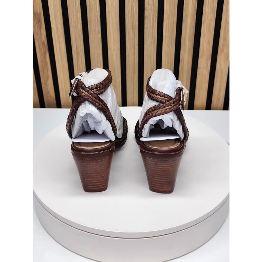 NEW - Giani Bernini Renaee Women’s Brown Woven Block Heel Sandals - Size 8 M - Thumbnail 5
