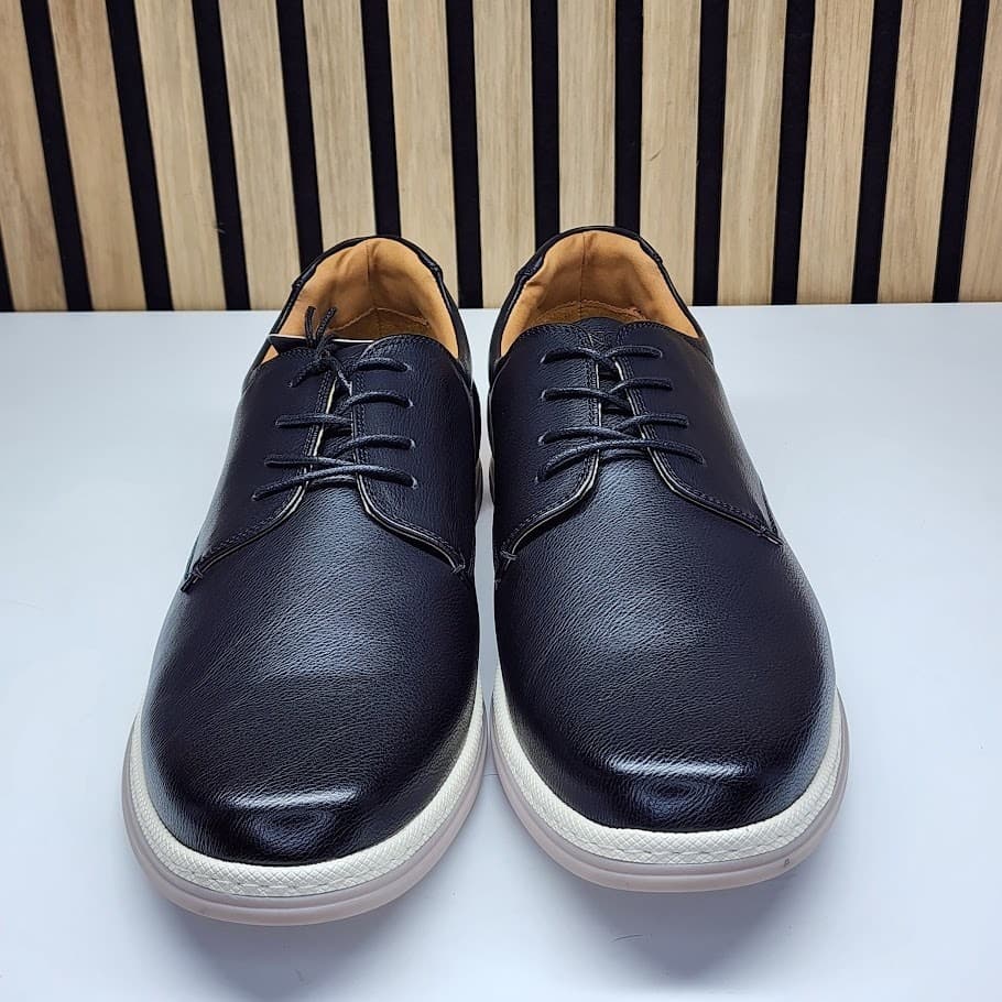 NEW - Vance Co. Brodrick Men’s Black Dress Shoes Lace Up Comfort - Size 13 - Thumbnail 3