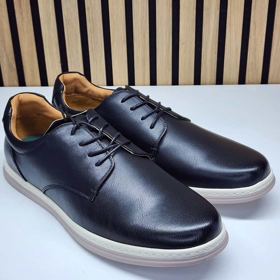 NEW - Vance Co. Brodrick Men’s Black Dress Shoes Lace Up Comfort - Size 13