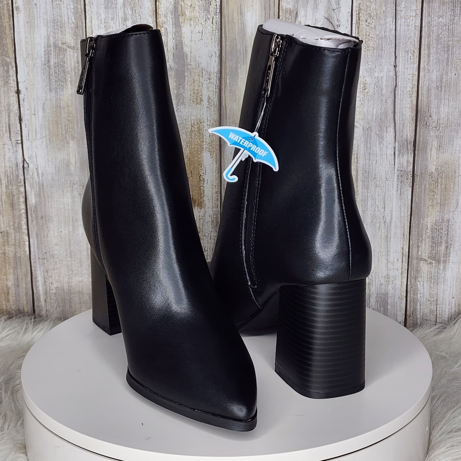 Aqua College Women's Waterproof Iconic Pointed-Toe Dress Booties - Size 10 - Thumbnail 5