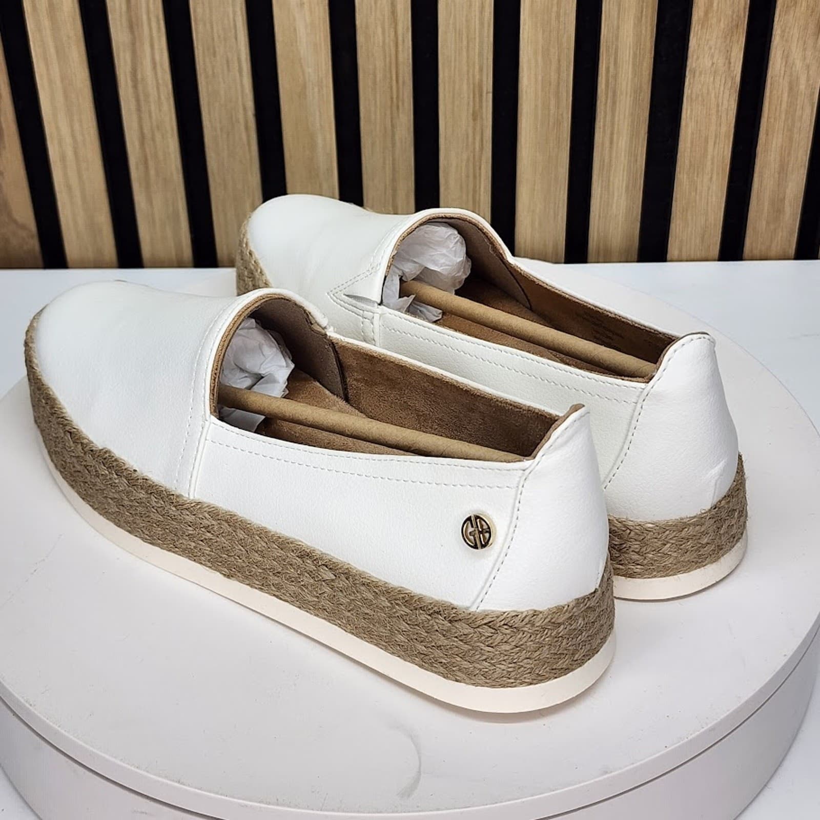 NEW - Giani Bernini Women’s Espadrille Slip On Flats Casual Shoes - Size 12 M - Thumbnail 3