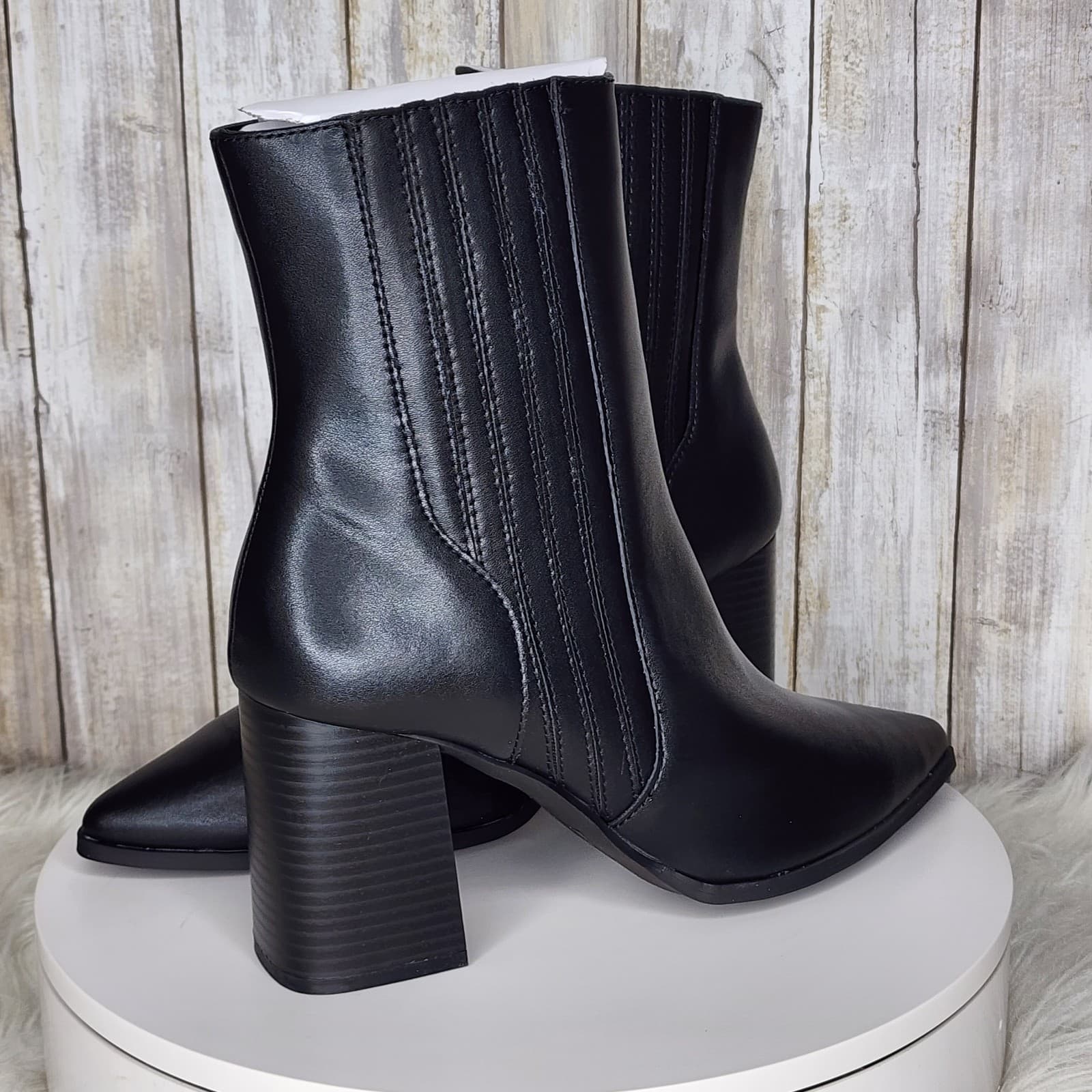 Aqua College Women's Waterproof Iconic Pointed-Toe Dress Booties - Size 10 - Thumbnail 4