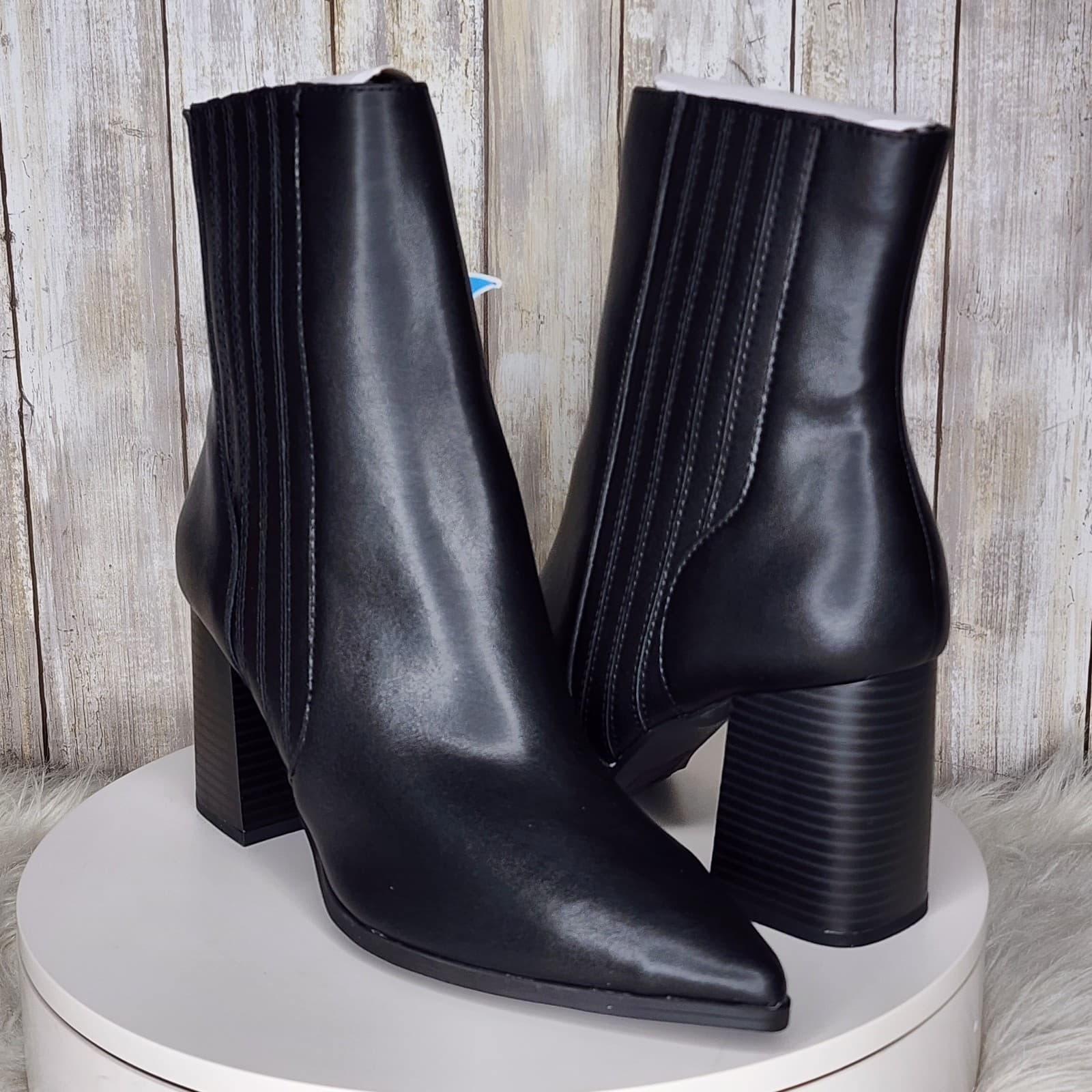 Aqua College Women's Waterproof Iconic Pointed-Toe Dress Booties - Size 10 - Thumbnail 9