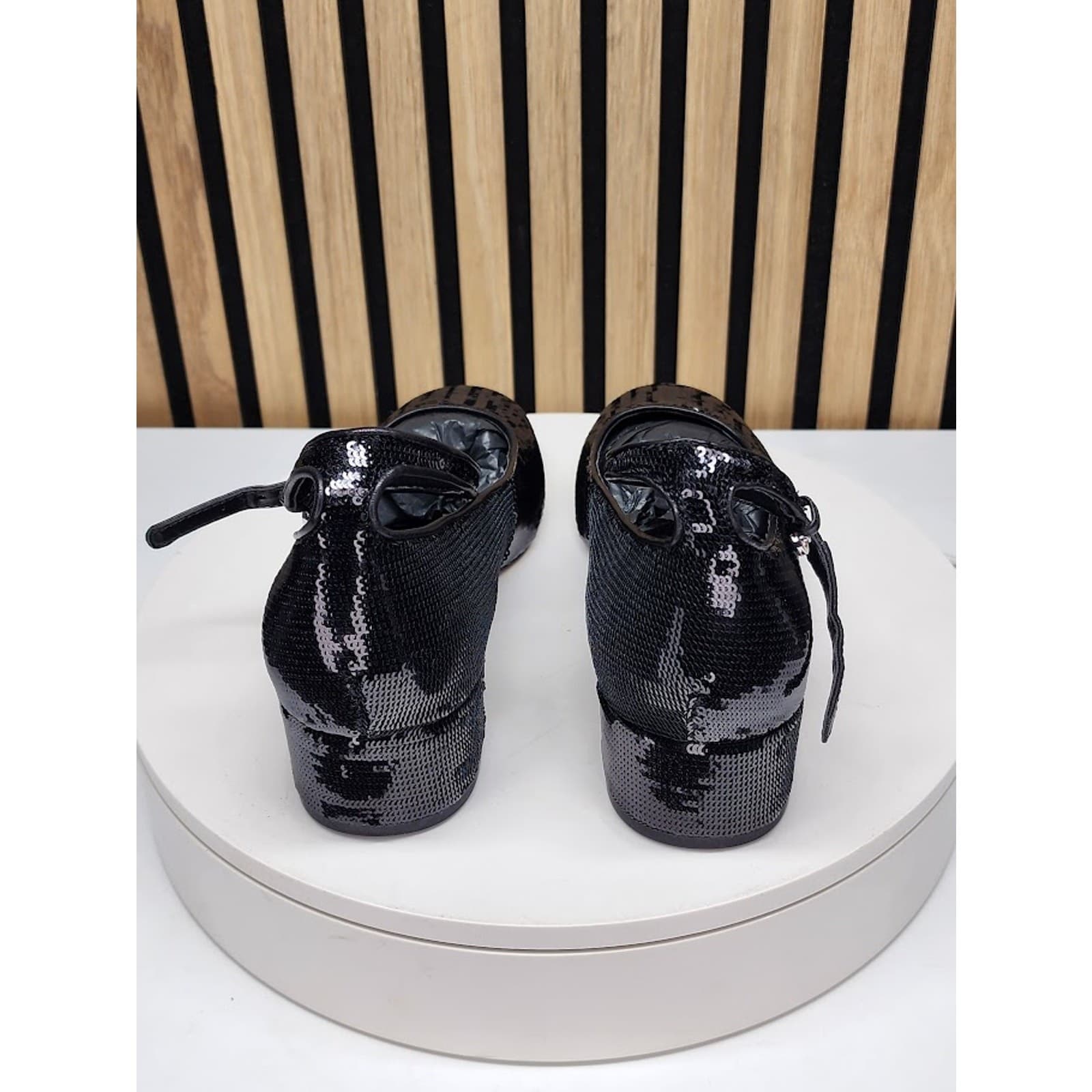 NEW - Marc Fisher LTD Parri Women’s Black Mary Jane Pumps Block Heel Size 8 M - Thumbnail 3
