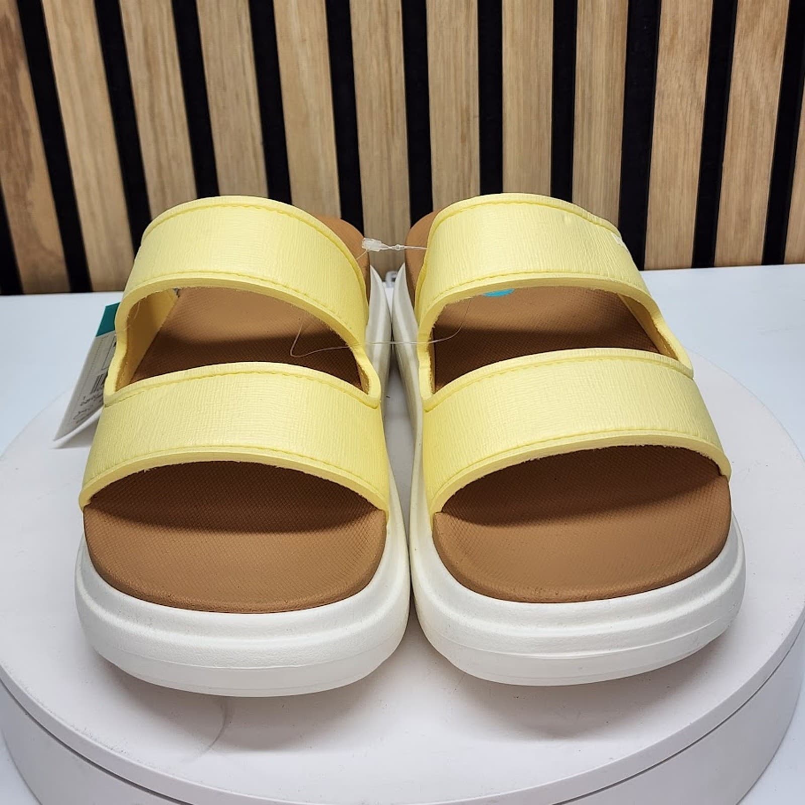 NEW - REEF Cushion Bondi 2 Bar Women’s Platform Sandals Pale Banana Size 11 - Thumbnail 7