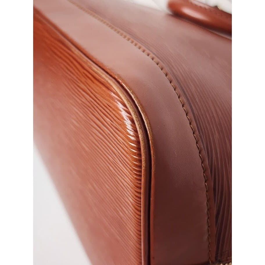 Authentic Louis Vuitton Alma Brown Epi Handbag – Pre-Owned Luxury - Thumbnail 7