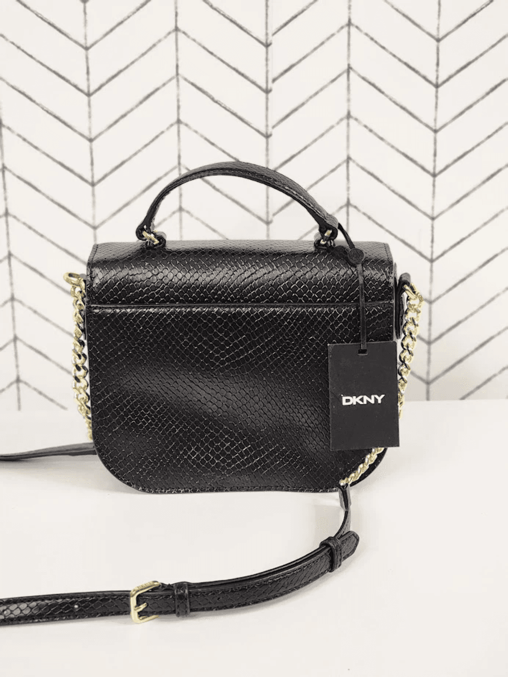 DKNY Felica Mini Top Handle Leather Crossbody - Thumbnail 3