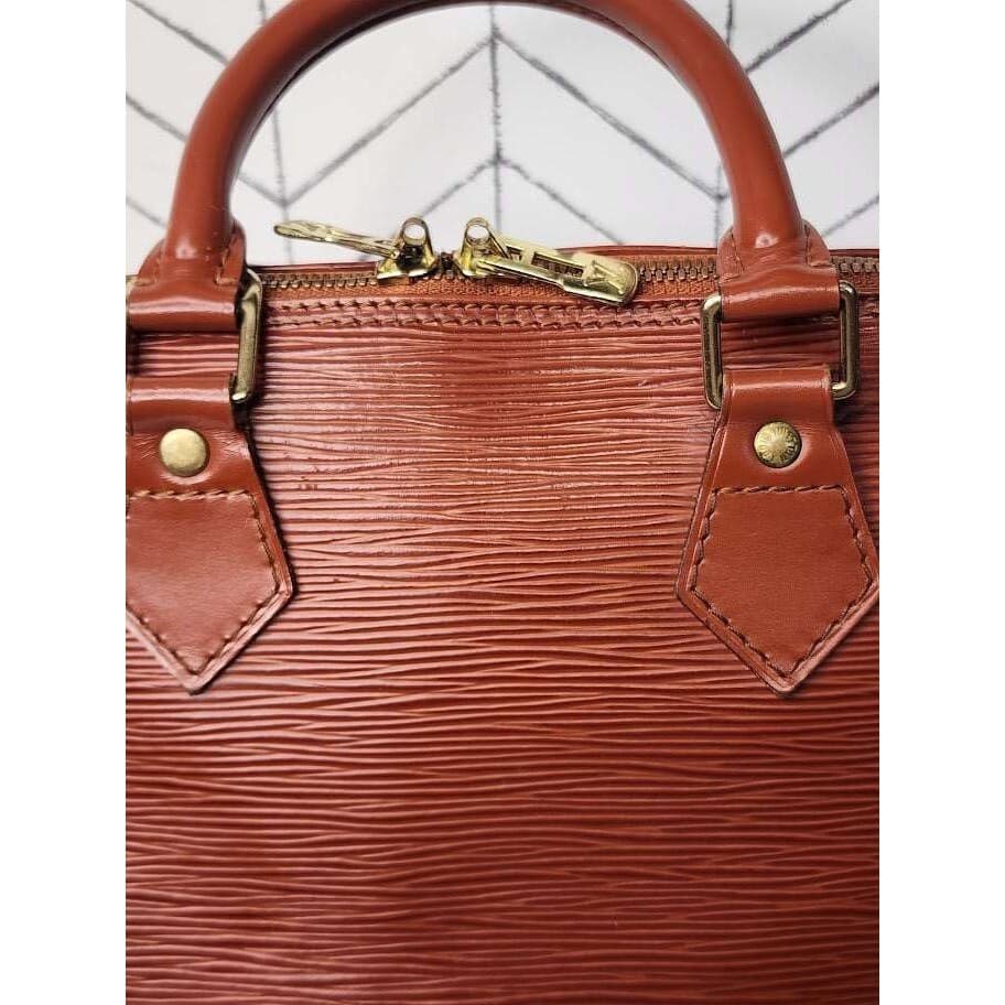 Authentic Louis Vuitton Alma Brown Epi Handbag – Pre-Owned Luxury - Thumbnail 11