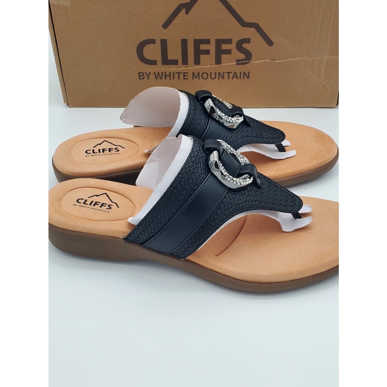 NEW - Cliffs Benedict Women’s Thong Comfort Sandals Casual Wedges - Size 9.5 - Thumbnail 2
