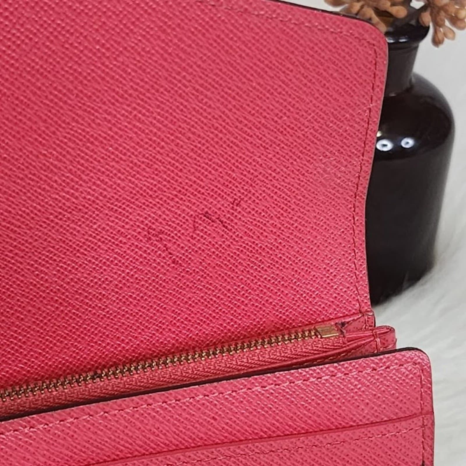 Louis Vuitton Coquelicot Monogram Ramages Sarah Wallet Epi Leather - Thumbnail 11