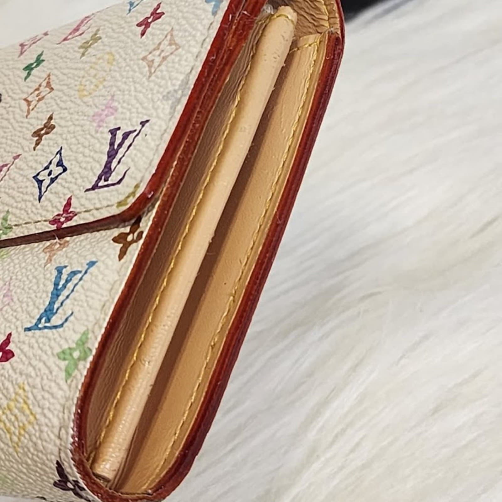 Louis Vuitton Murakami Multicolor Portefeuille Sarah Wallet - Thumbnail 6