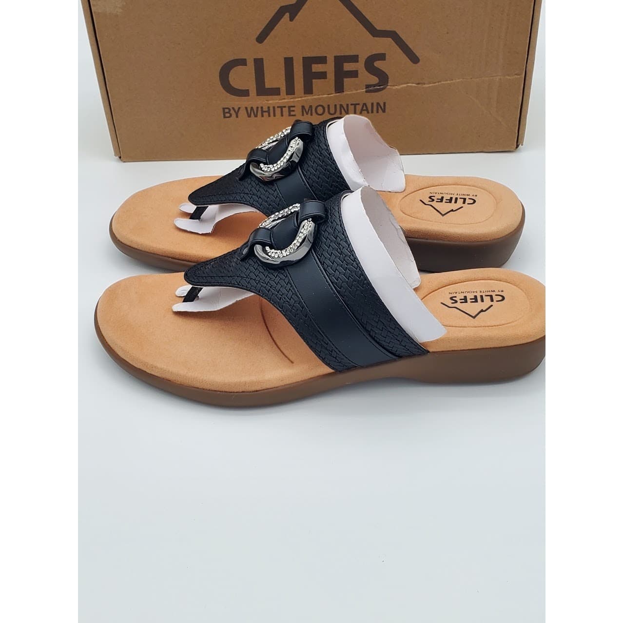 NEW - Cliffs Benedict Women’s Thong Comfort Sandals Casual Wedges - Size 9.5 - Thumbnail 4