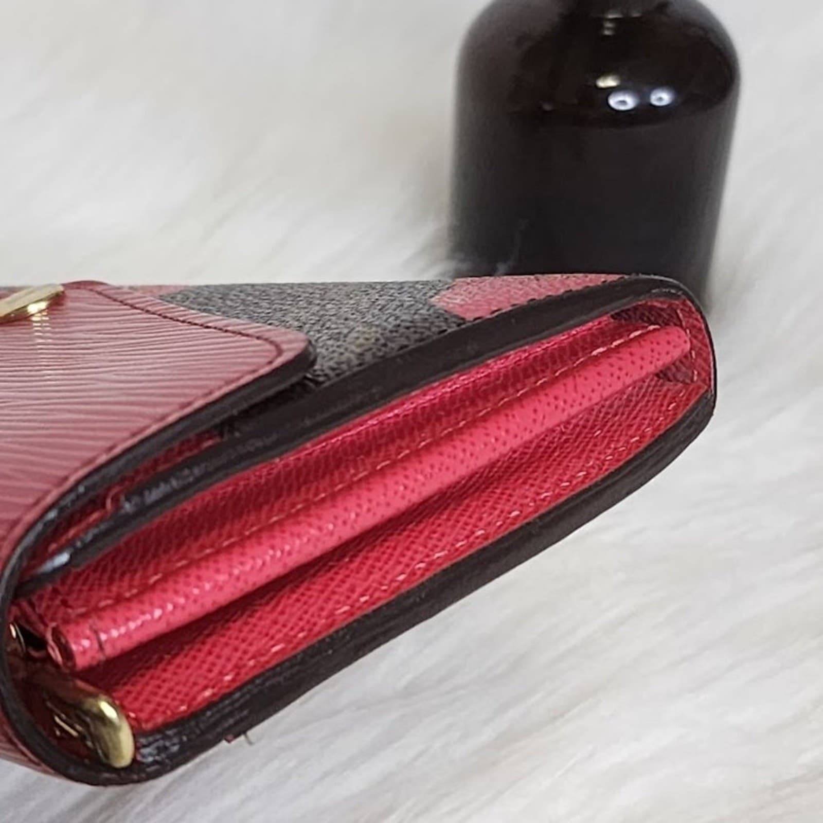 Louis Vuitton Coquelicot Monogram Ramages Sarah Wallet Epi Leather - Thumbnail 13