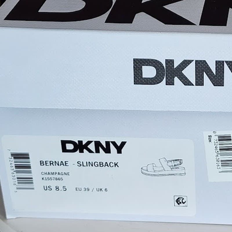 NEW - DKNY Bernae Women’s Slingback Sandals Champagne - Size 8.5 M - Thumbnail 10
