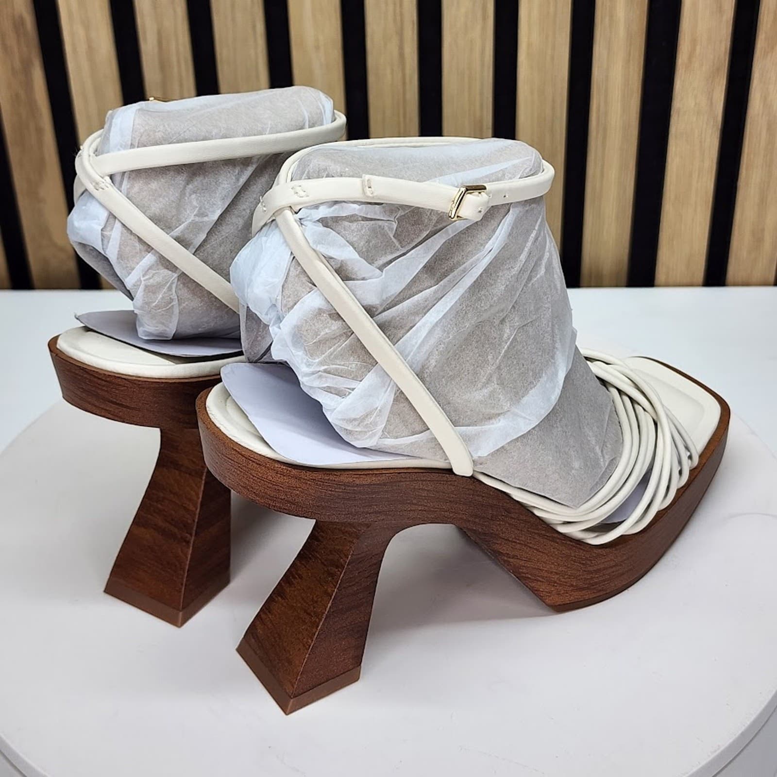 NEW - INC International Concepts Rashel Women’s Sculptural Heel Sandals Size 9 - Thumbnail 3