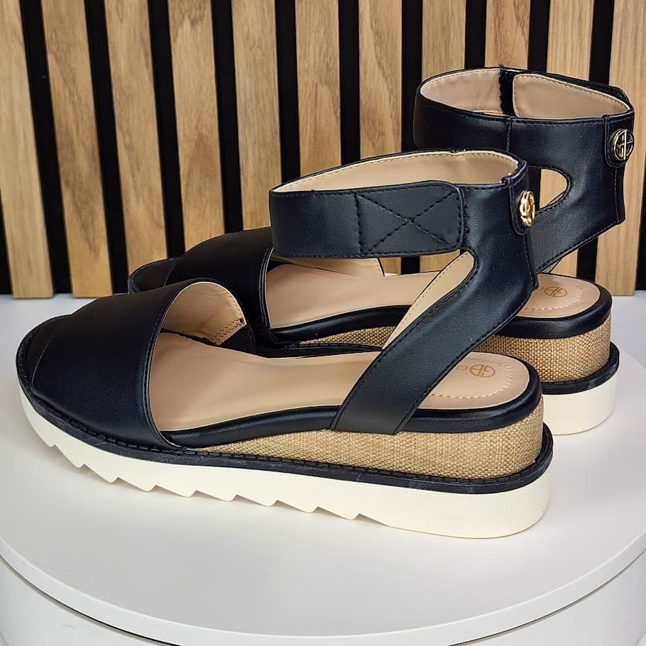 NEW - Giani Bernini Constancia Women’s Wedge Sandals Ankle Strap - Size 7 M - Thumbnail 4