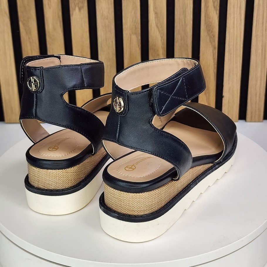 NEW - Giani Bernini Constancia Women’s Wedge Sandals Ankle Strap - Size 7 M - Thumbnail 3