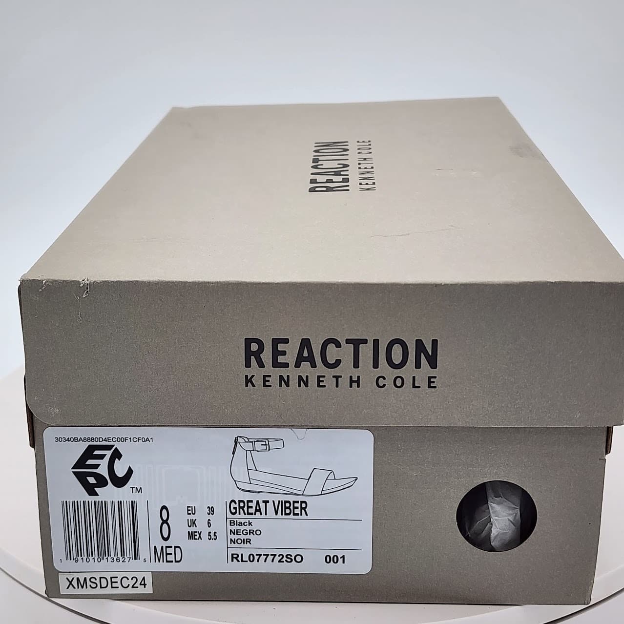NEW Kenneth Cole Reaction Great Viber Black Wedge Sandals Women's Size 8 Medium - Thumbnail 9