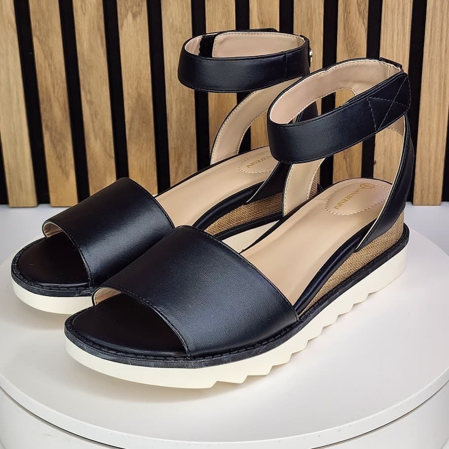 NEW - Giani Bernini Constancia Women’s Wedge Sandals Ankle Strap - Size 7 M - Thumbnail 5
