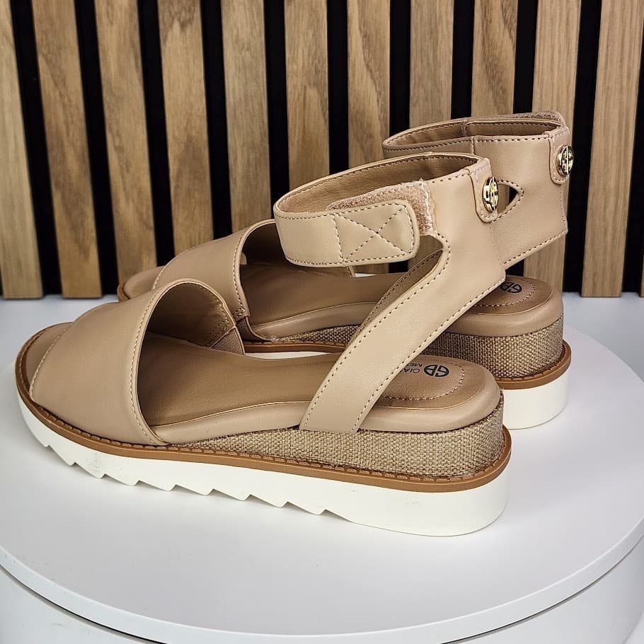NEW - Giani Bernini Constancia Women’s Wedge Sandals Ankle Strap - Size 5.5 M - Thumbnail 5