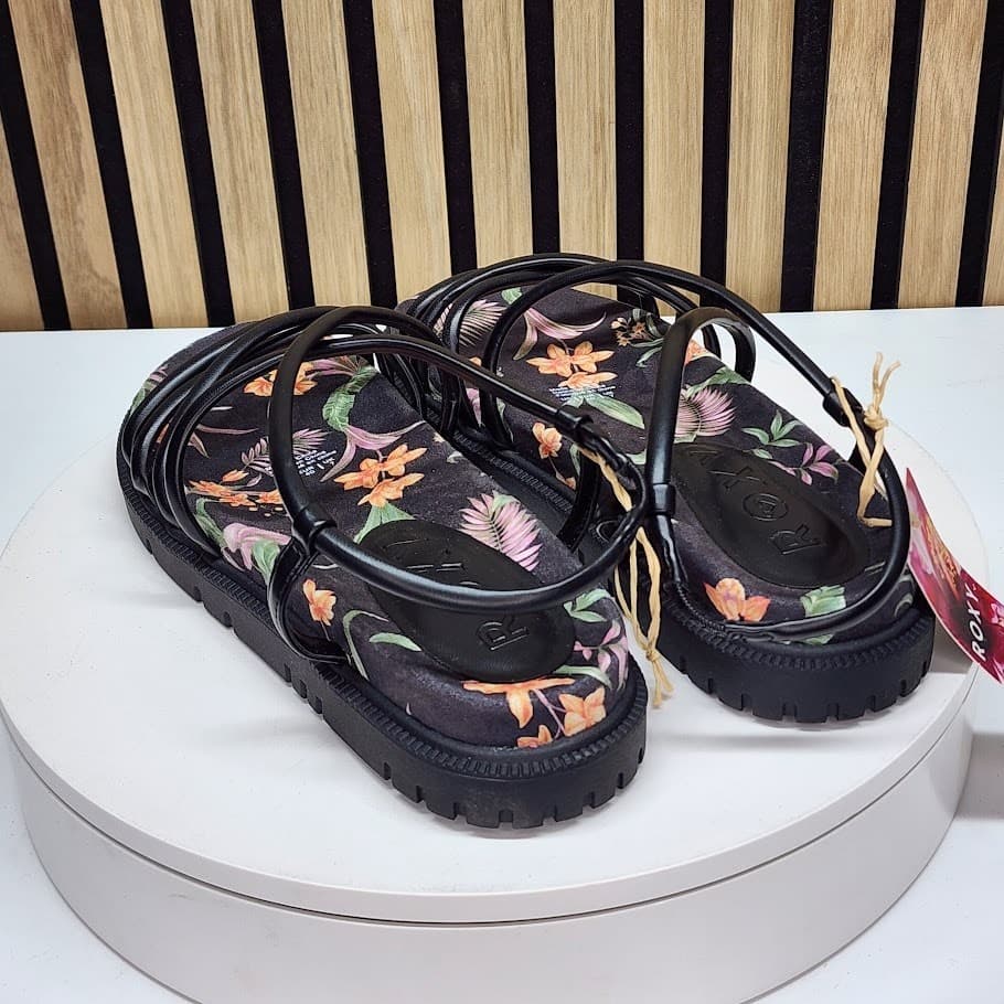 NEW - Roxy Brooke Women’s Platform Strappy Sandals Casual Slip On Shoes - Size 6 - Thumbnail 4