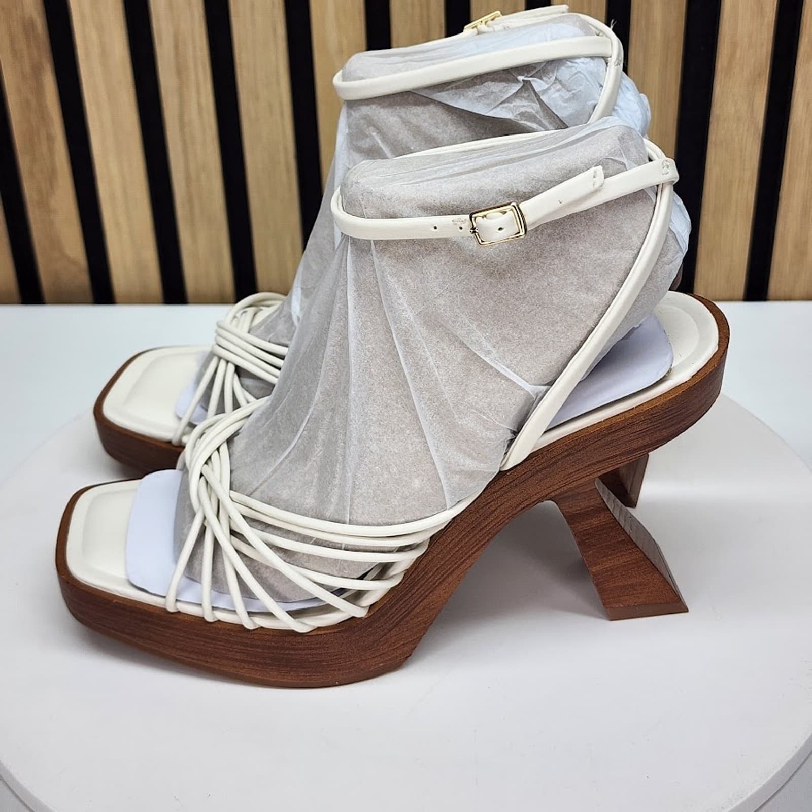 NEW - INC International Concepts Rashel Women’s Sculptural Heel Sandals Size 6.5 - Thumbnail 6