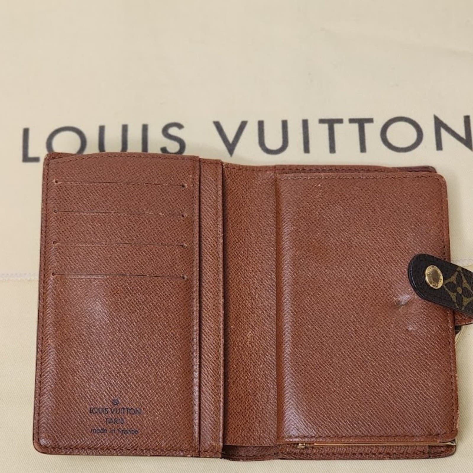 Louis Vuitton Monogram Porte Monnaie Billets Bifold Wallet - Authentic - Thumbnail 6