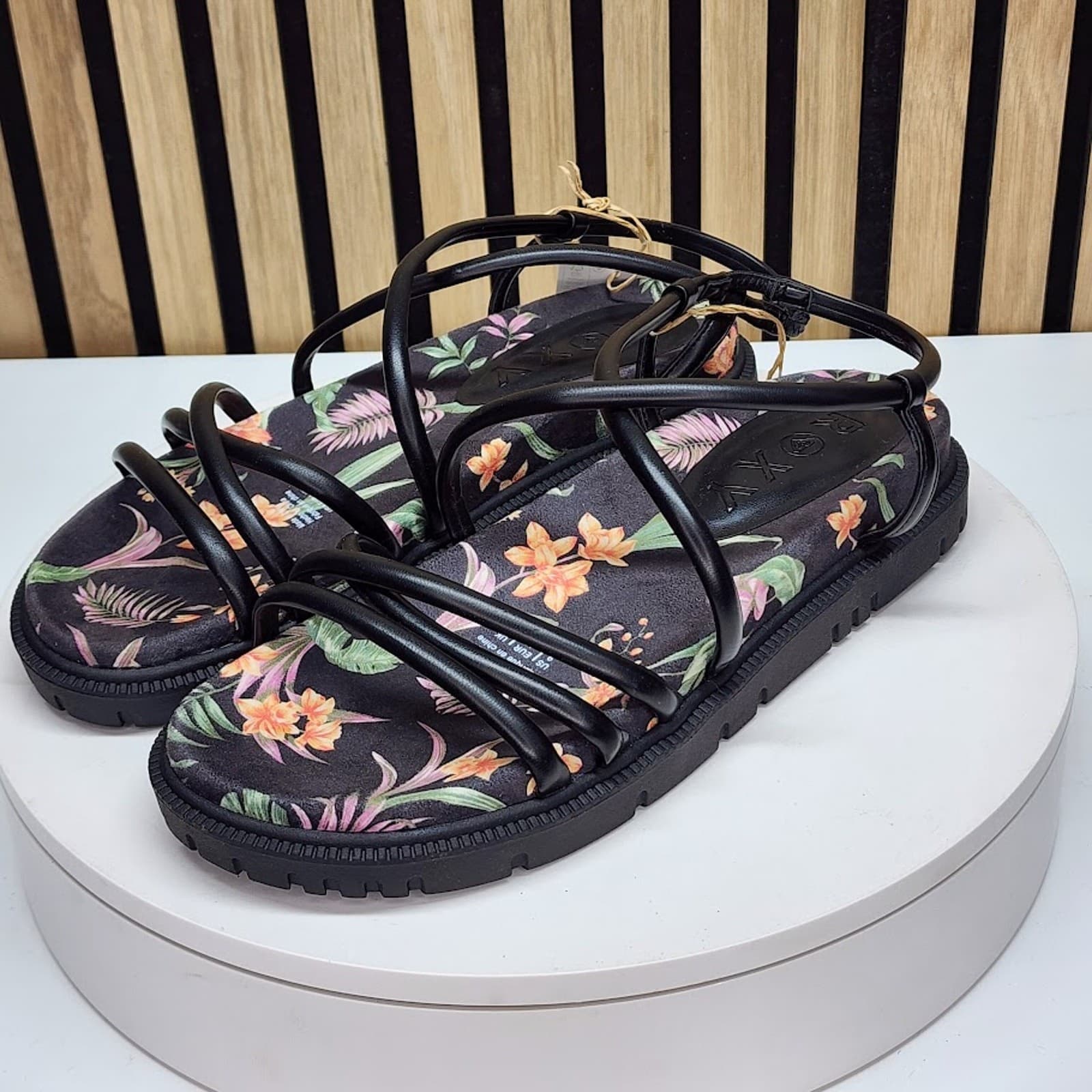 NEW - Roxy Brooke Women’s Platform Strappy Sandals Casual Slip On Shoes - Size 7 - Thumbnail 6