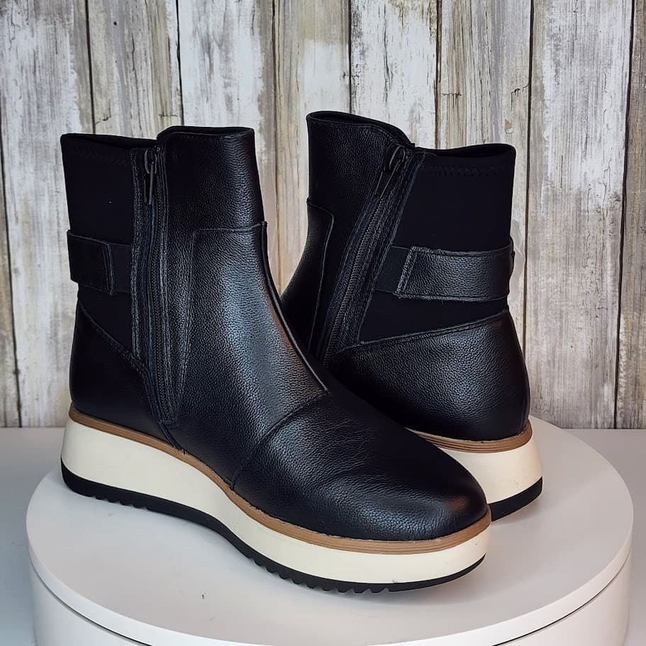 Clarks Women’s Zylah Rose Ankle Boots – Comfort Flatform Leather - Size 7 - Thumbnail 5