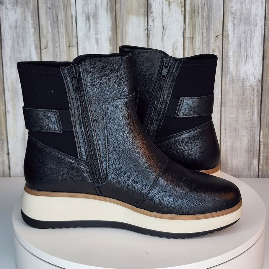 Clarks Women’s Zylah Rose Ankle Boots – Comfort Flatform Leather - Size 7 - Thumbnail 6