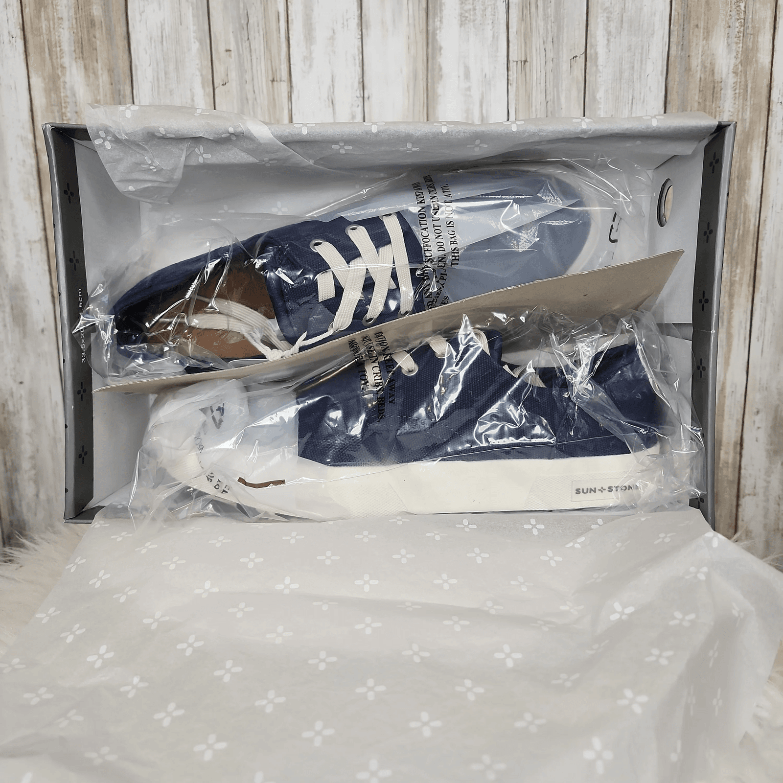 Sun Stone Mens Kiva Lace-Up Core Sneaker Navy 9.5 - Thumbnail 14