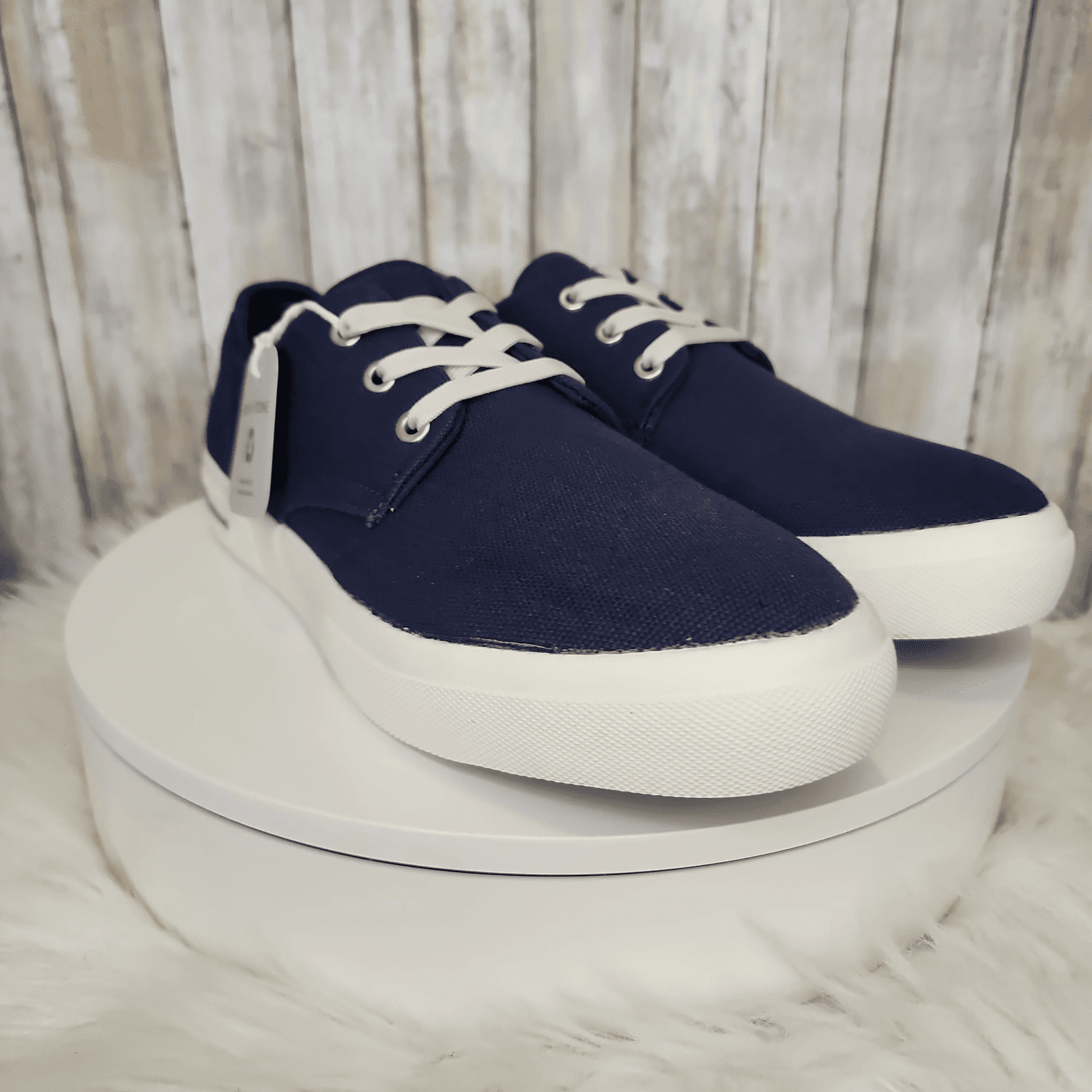 Sun Stone Mens Kiva Lace-Up Core Sneaker Navy 9.5 - Thumbnail 3